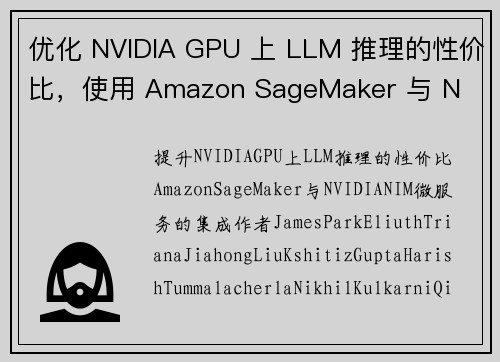 优化 NVIDIA GPU 上 LLM 推理的性价比，使用 Amazon SageMaker 与 N